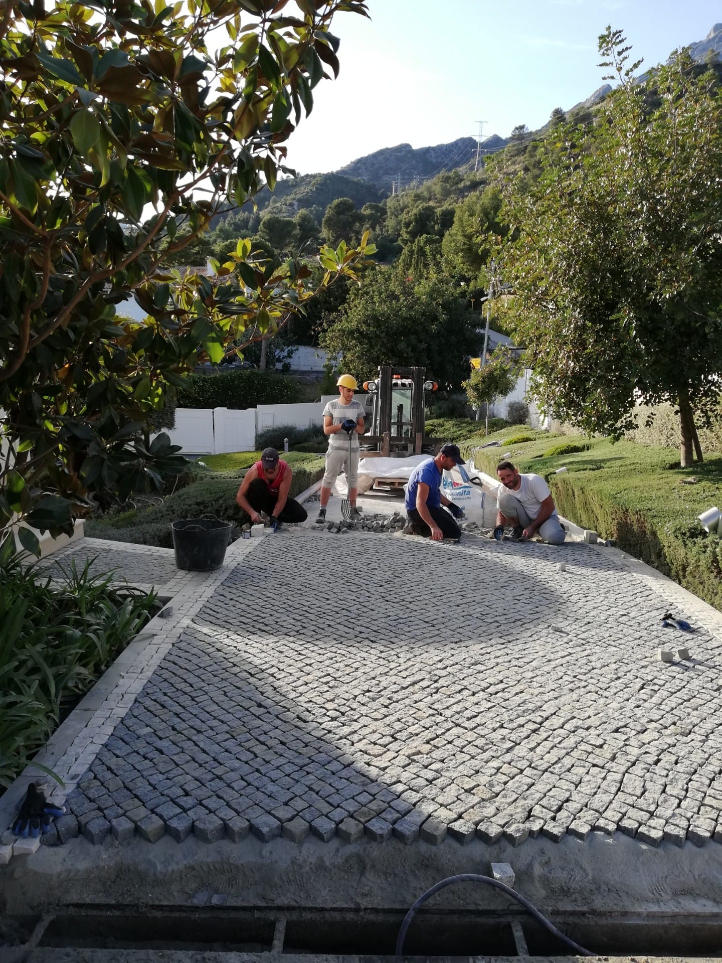 Trabajo de calzada portuguesa