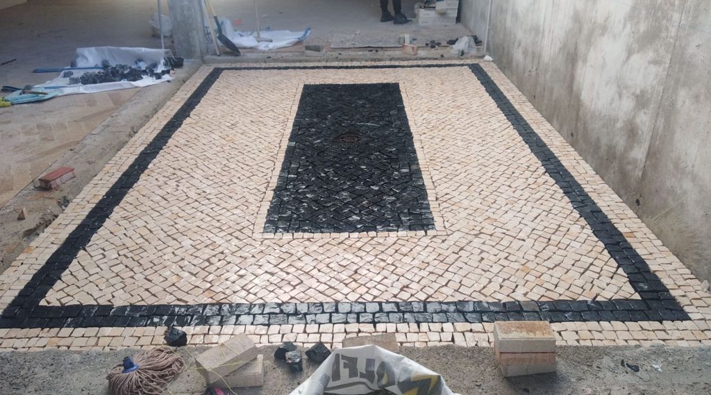 Trabajo de calzada portuguesa