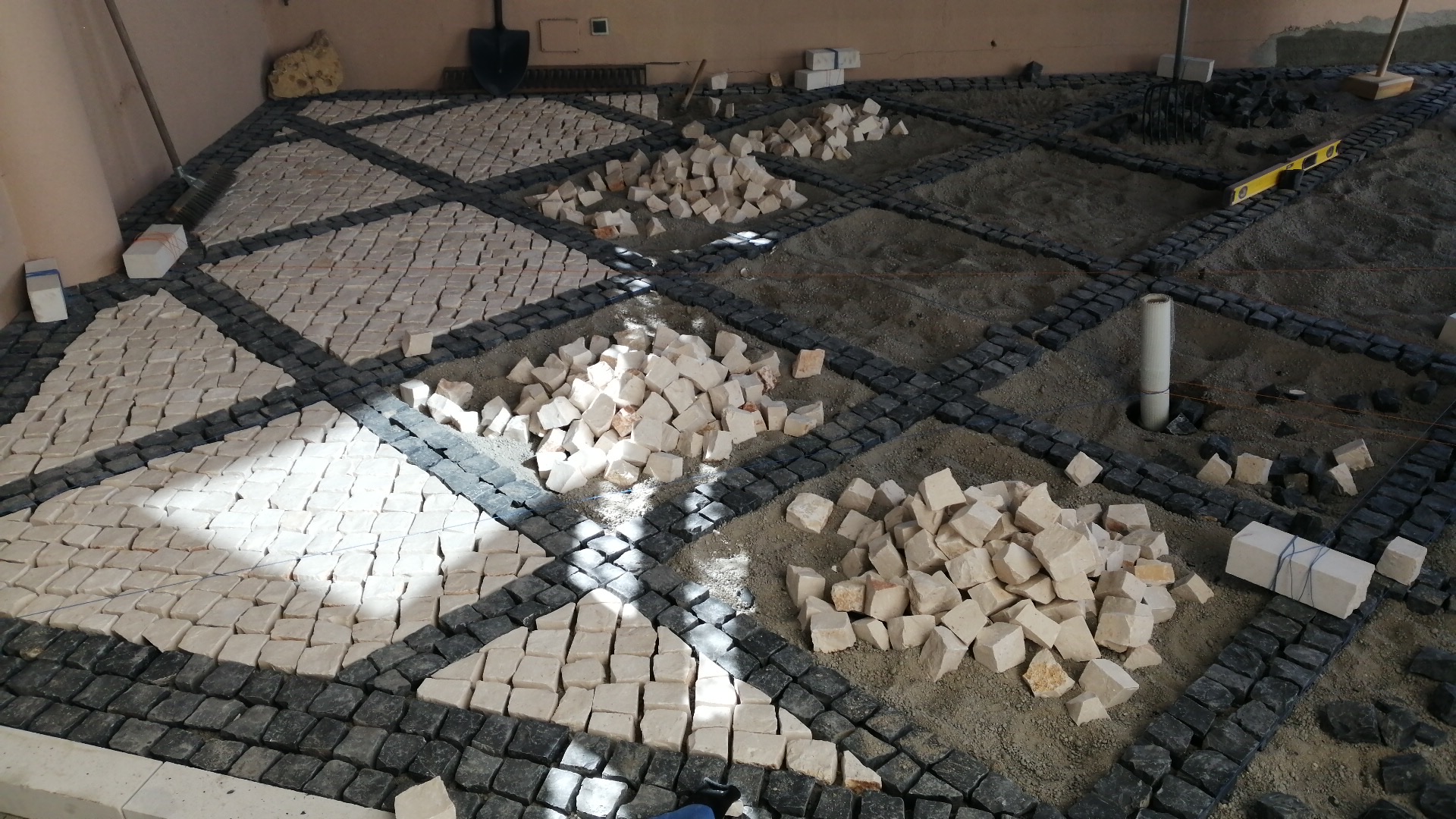 Trabajo de calzada portuguesa